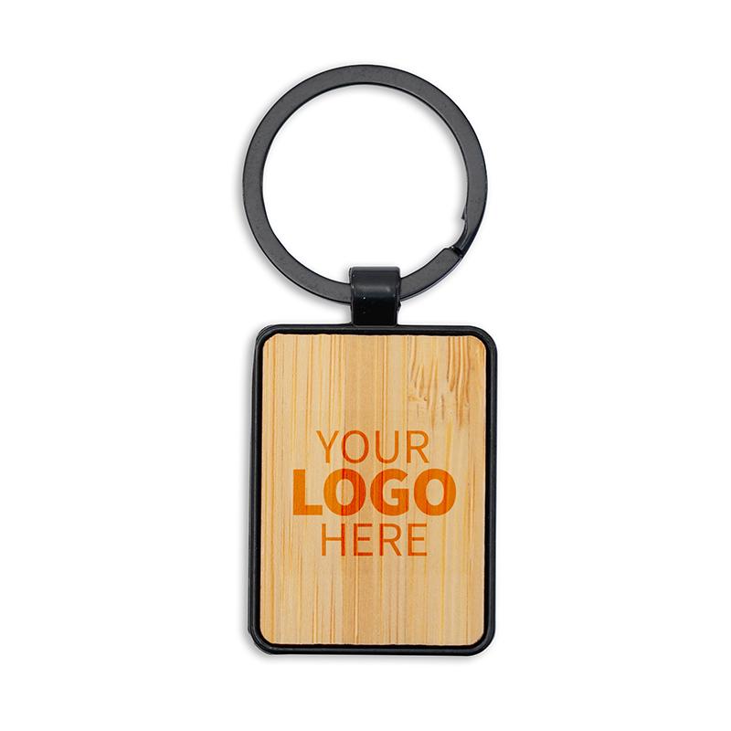 Rectangular Wooden Keychain